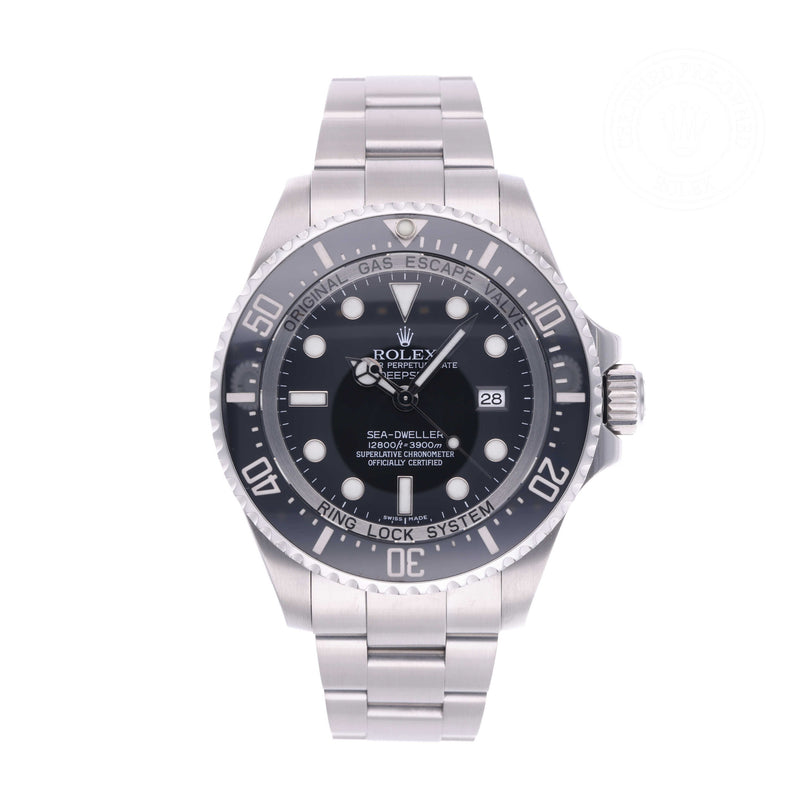 Rolex Certified Pre-owned Sea-Dweller M116660-0001 front on white background