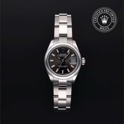 Rolex Certified Pre-owned Lady Datejust M279160-0010 front on black background