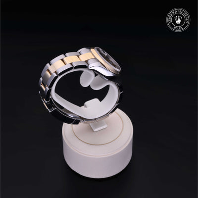 Rolex Certified Pre-owned Lady Datejust M179163-0056 front on black background