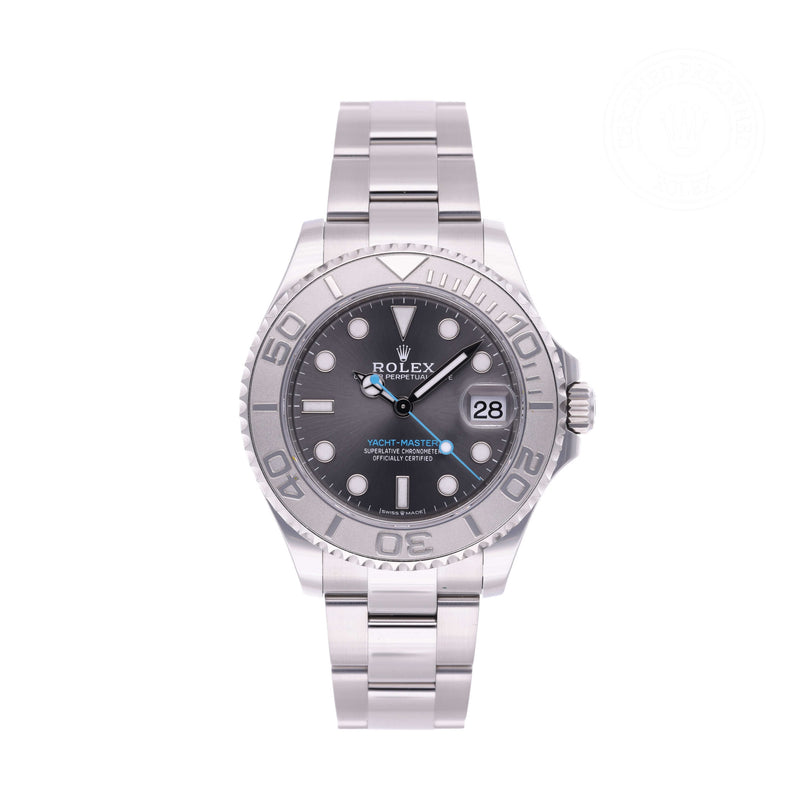 Rolex Certified Pre-owned Yacht-Master M268622-0002 front on white background
