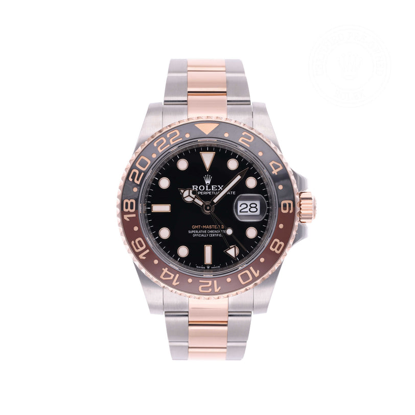 Rolex Certified Pre-owned GMT M126711CHNR-0002 front on white background