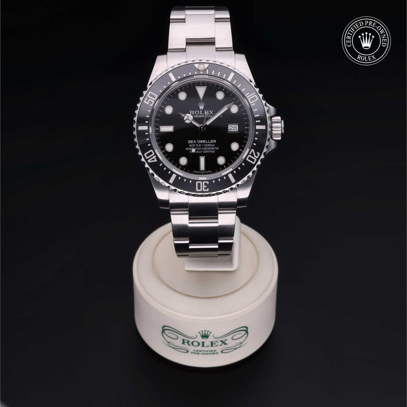 Rolex CPO Sea-Dweller M116600 front on white background