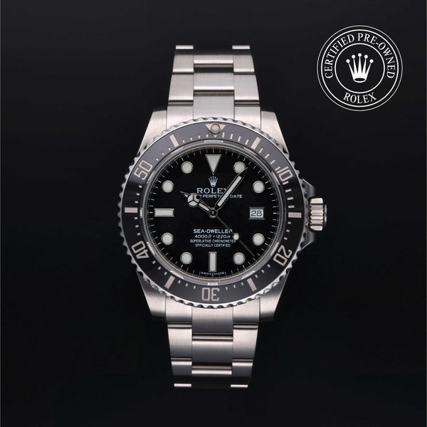 Rolex CPO Sea-Dweller M116600 front on white background