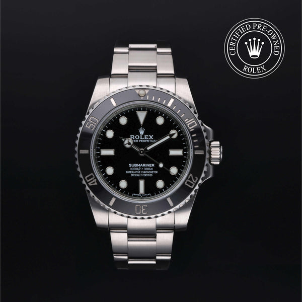 Rolex CPO Submariner M114060 front on white background