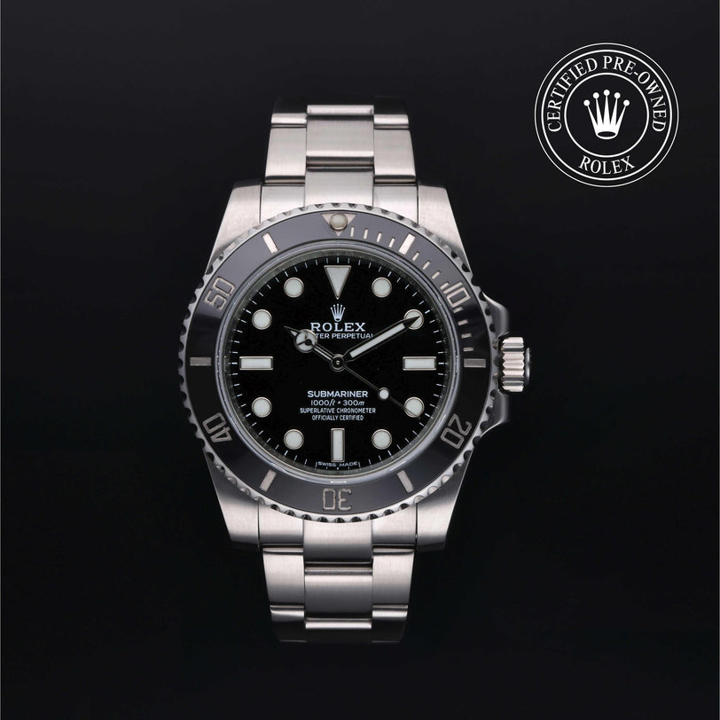 Rolex CPO Submariner M114060 front on white background