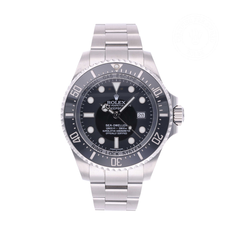 Rolex Certified Pre-owned Sea-Dweller M116660-0001 front on white background