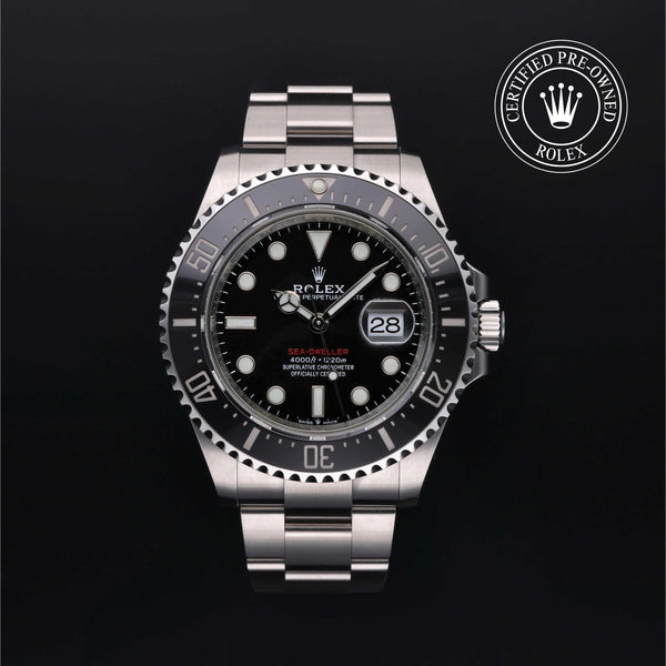 Rolex CPO Sea-Dweller M126600 front on white background