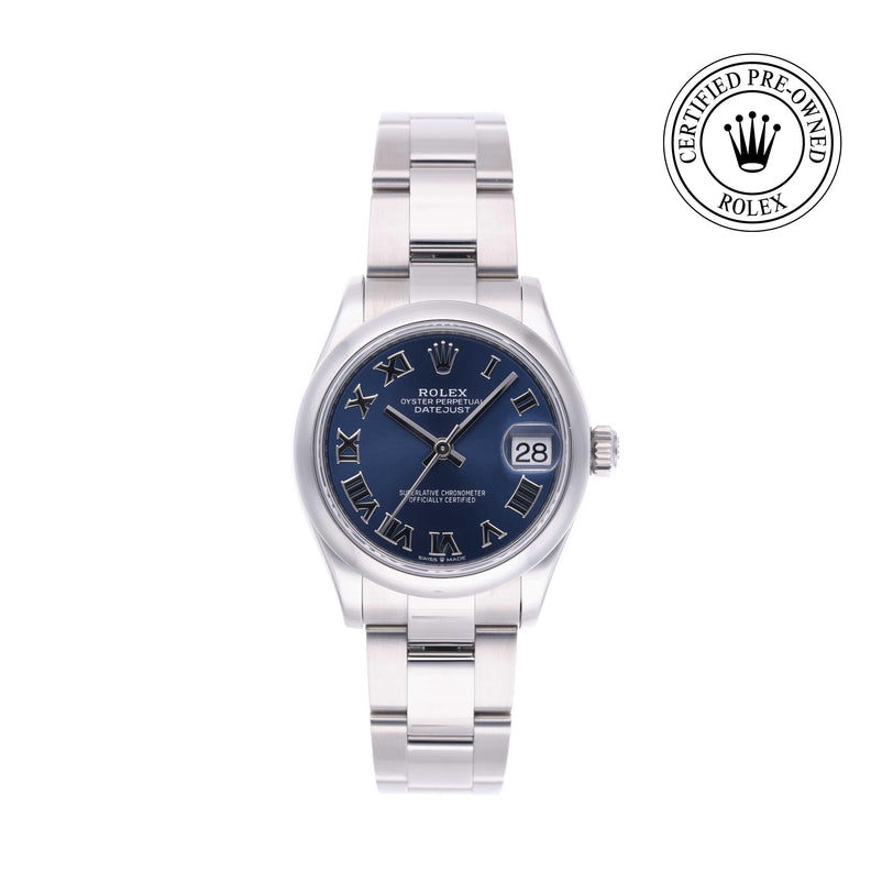 Rolex Certified Pre-owned Lady Datejust M278240-0017 front on white background