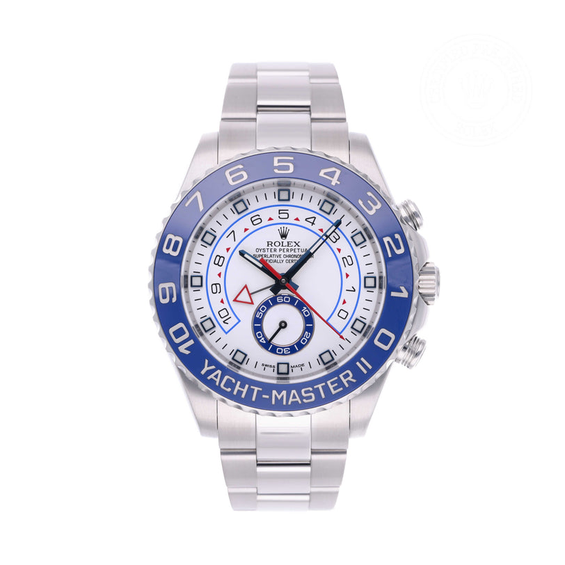 Rolex Certified Pre-owned Yacht-Master M116680-0001 front on white background