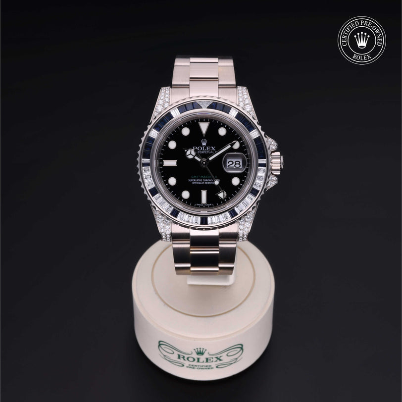 Rolex CPO GMT M116759SA front on white background