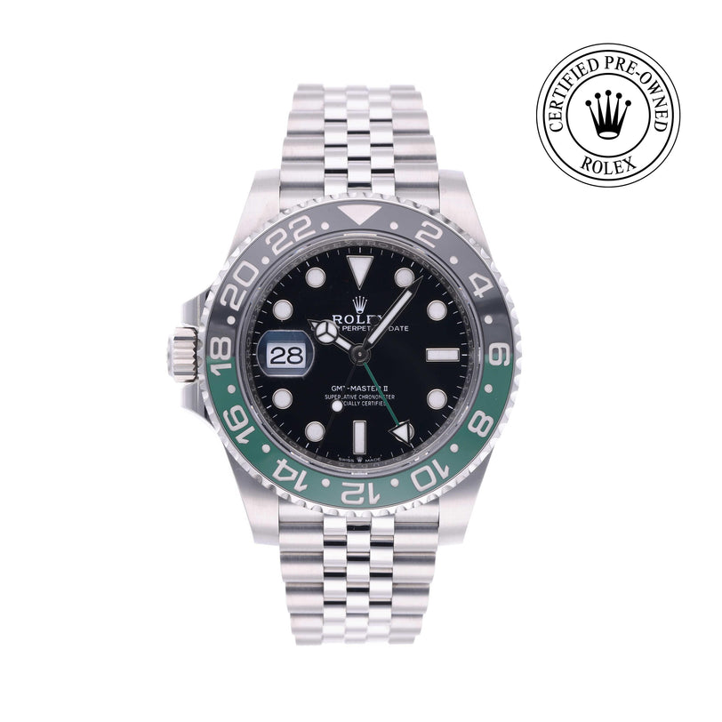 Rolex CPO GMT M126720VTNR front on white background
