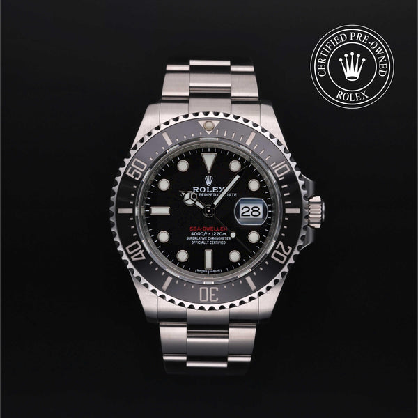 Rolex CPO Sea-Dweller M126600 front on white background
