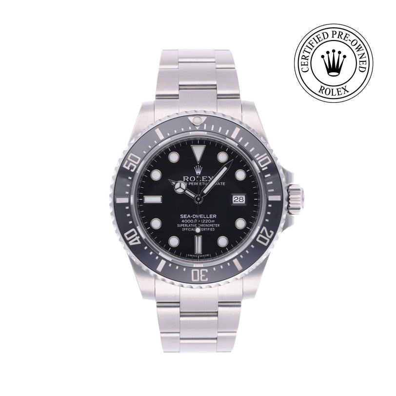 Rolex Certified Pre-owned Sea-Dweller M116600-0003 front on white background