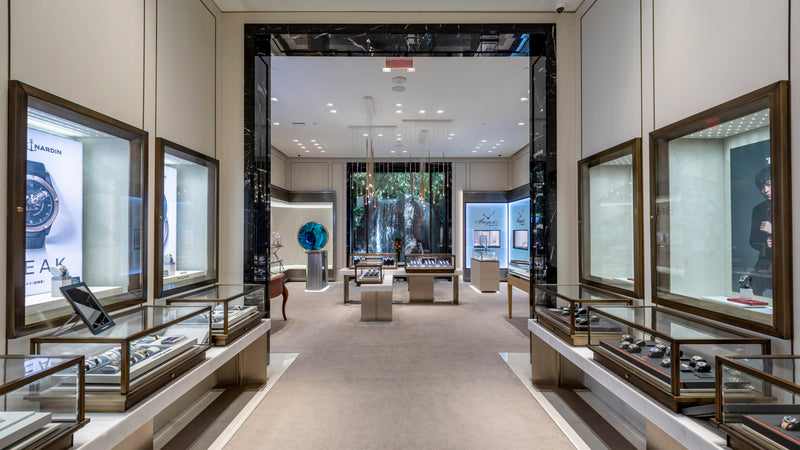 Interior view of Watches of Switzerland Wynn Las Vegas