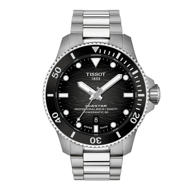 SeaStar 2000 | 44mm, Stainless Steel, Black Dial