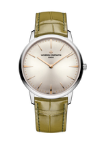 Patrimony Manual-Winding | 39mm, 18K White Gold, Leather, Silver Dial