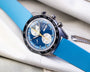 Louis Erard 2300 Sport Chronograph Blue Rolled Up