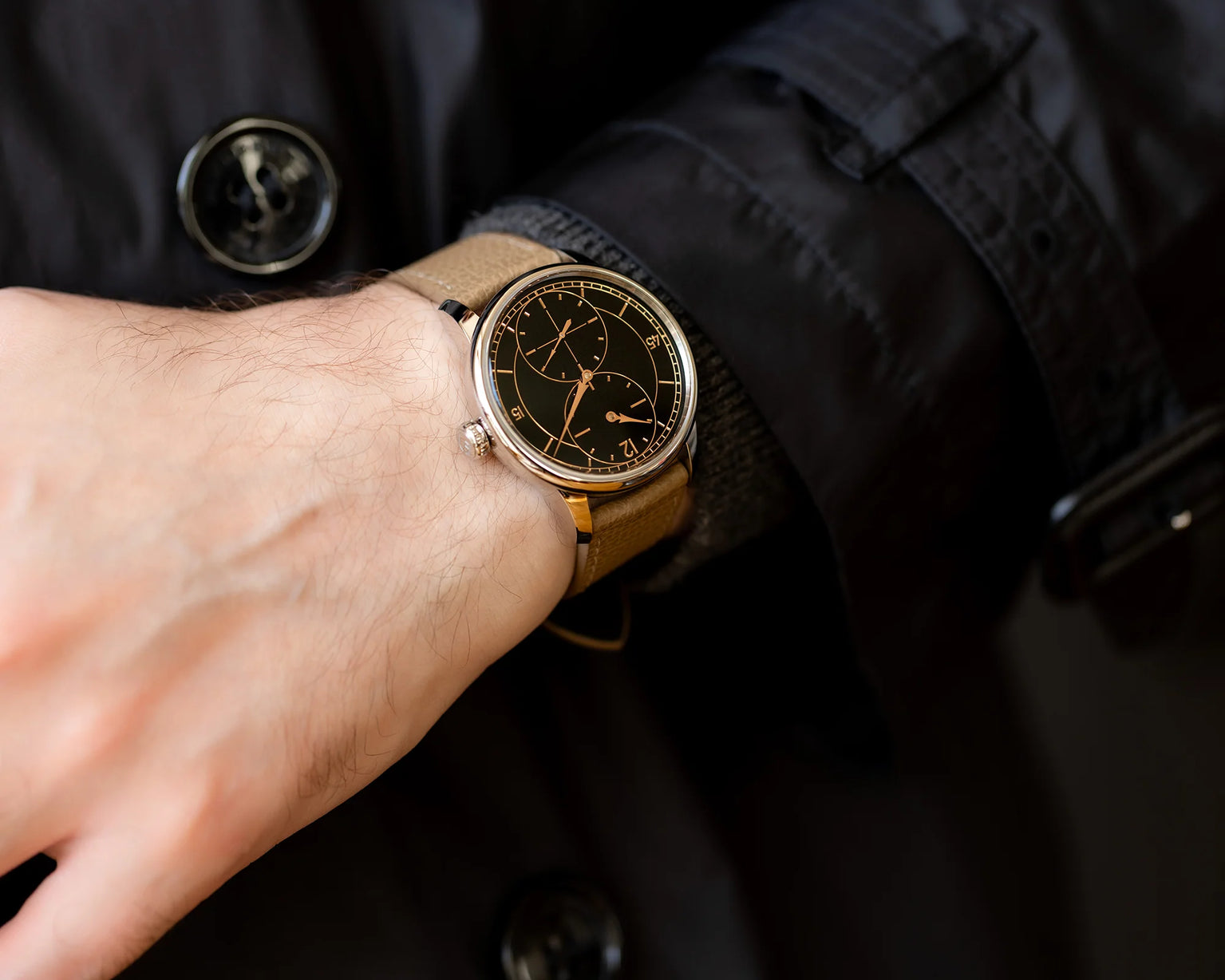 Louis Erard Le Régulateur Gravé Noir Wrist