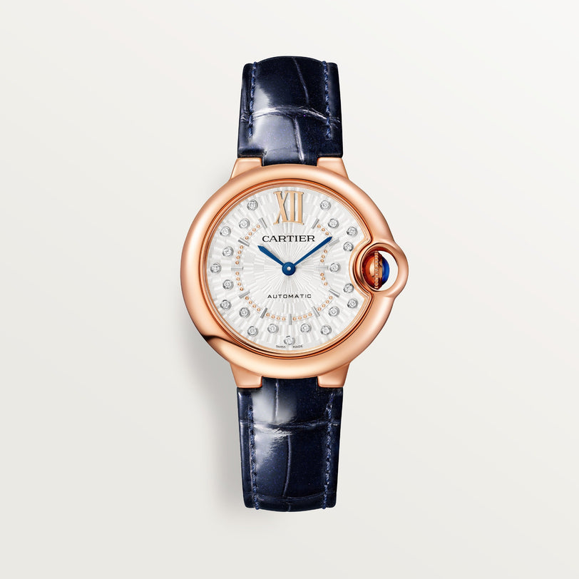 Cartier Ballon Bleu de Cartier 33mm WGBB0052 front on white background