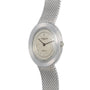 Silver Audemars Piguet Signed Disco Volante Dress Watch Gübelin featuring a mesh band and textured round bezel.
