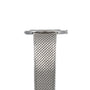 Side view close-up of a silver mesh metal band attached to an Audemars Piguet Signed Disco Volante Dress Watch Gübelin.