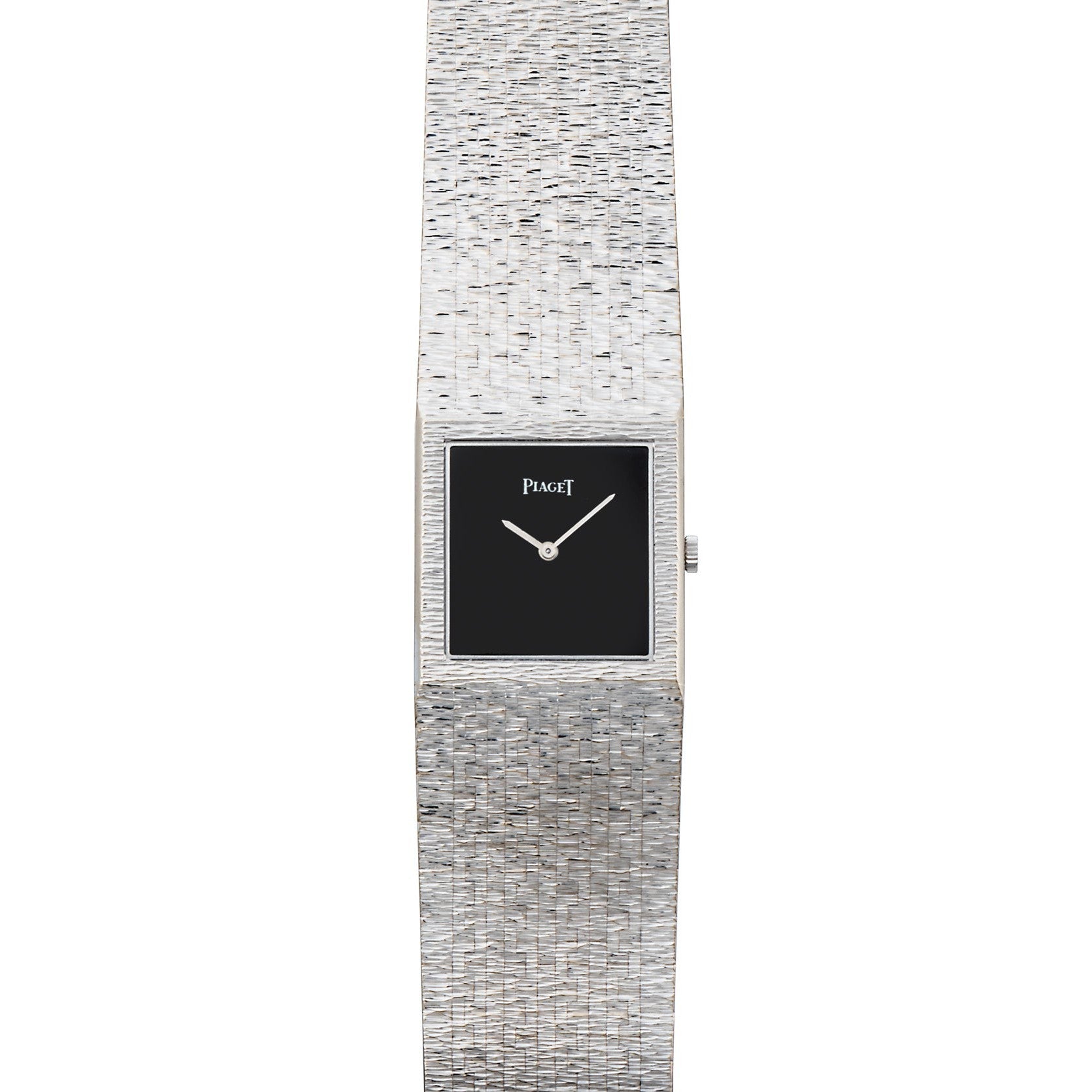 【楽ギフ_包装】 White Gold 'Onyx' Dress Watch 洋楽
