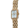 The Cartier Ceinture Paris Diamond wristwatch, featuring diamond accents on the face and bracelet, is photographed against a white background.