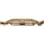 Side view of the Cartier Ceinture Paris Diamond gold wristwatch, featuring diamond accents along the edge of its case.