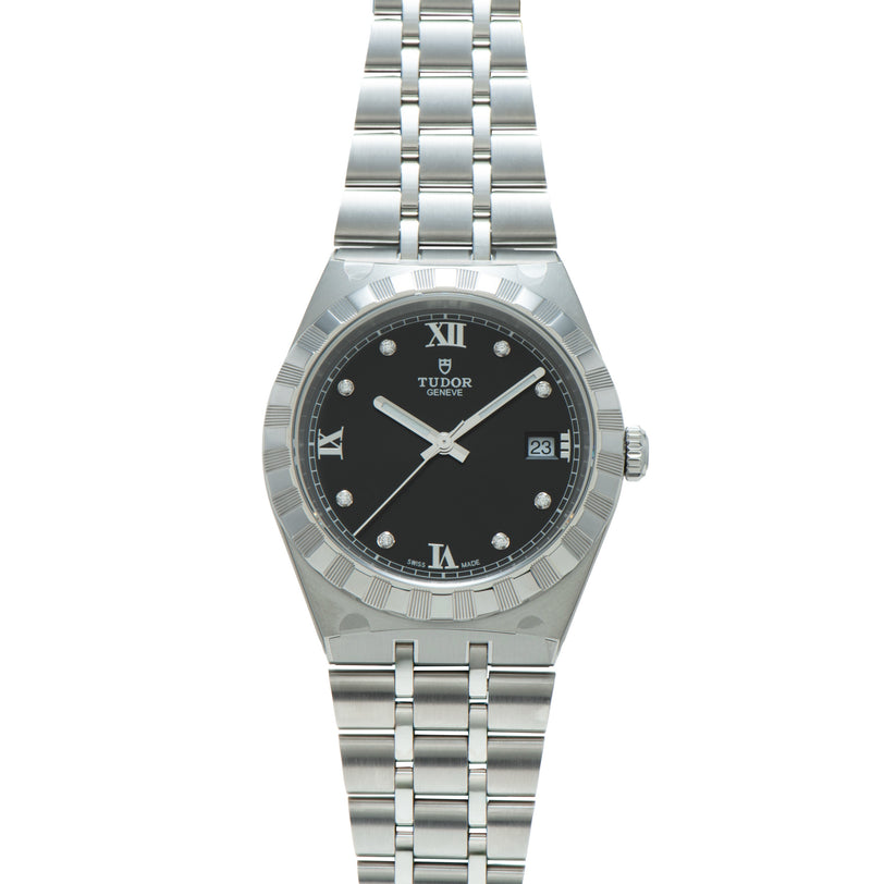 Royal | 38mm, Steel, Black Dial