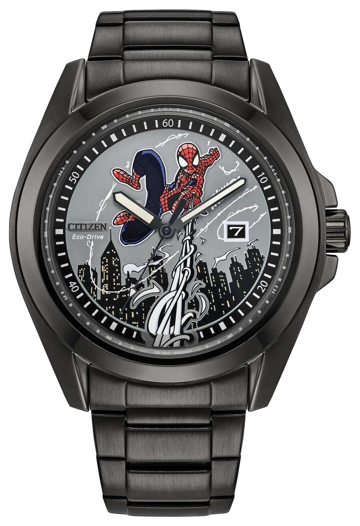  Manグッズ Citizen Spider-Man Swings | Eco-Drive, Stainless Steel, Men's Watch