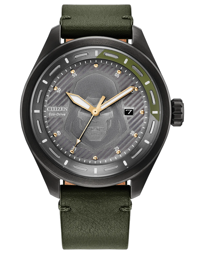 Eco-Drive Avengers Dr. Doom Special Edition | 43mm, Green Leather