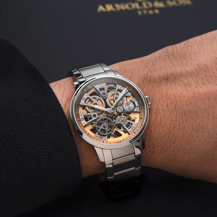 Arnold & Son Nebula 40 Golden Witch on Wrist