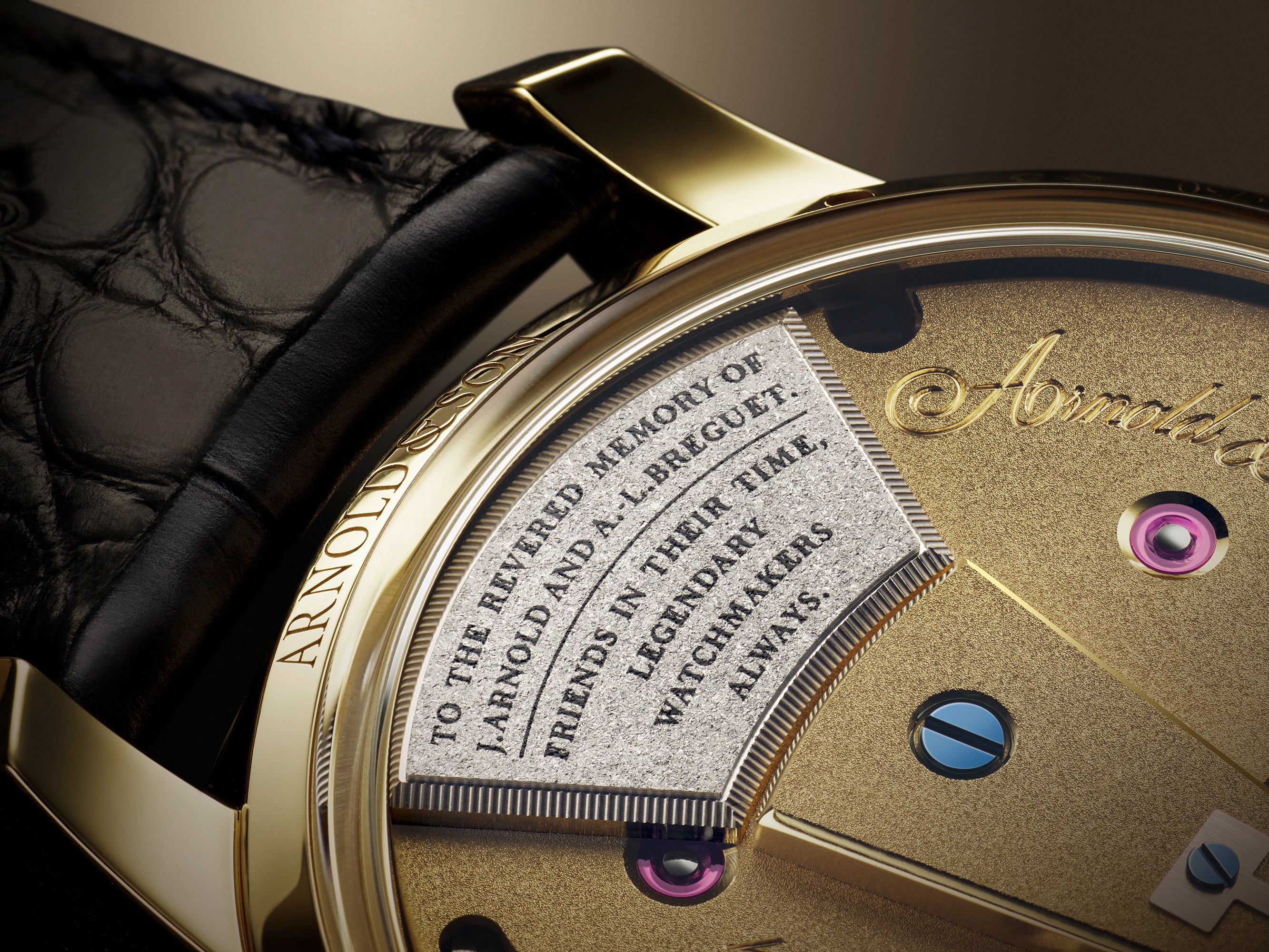 Constant Force Tourbillon 11 Yellow Gold Back Close Up