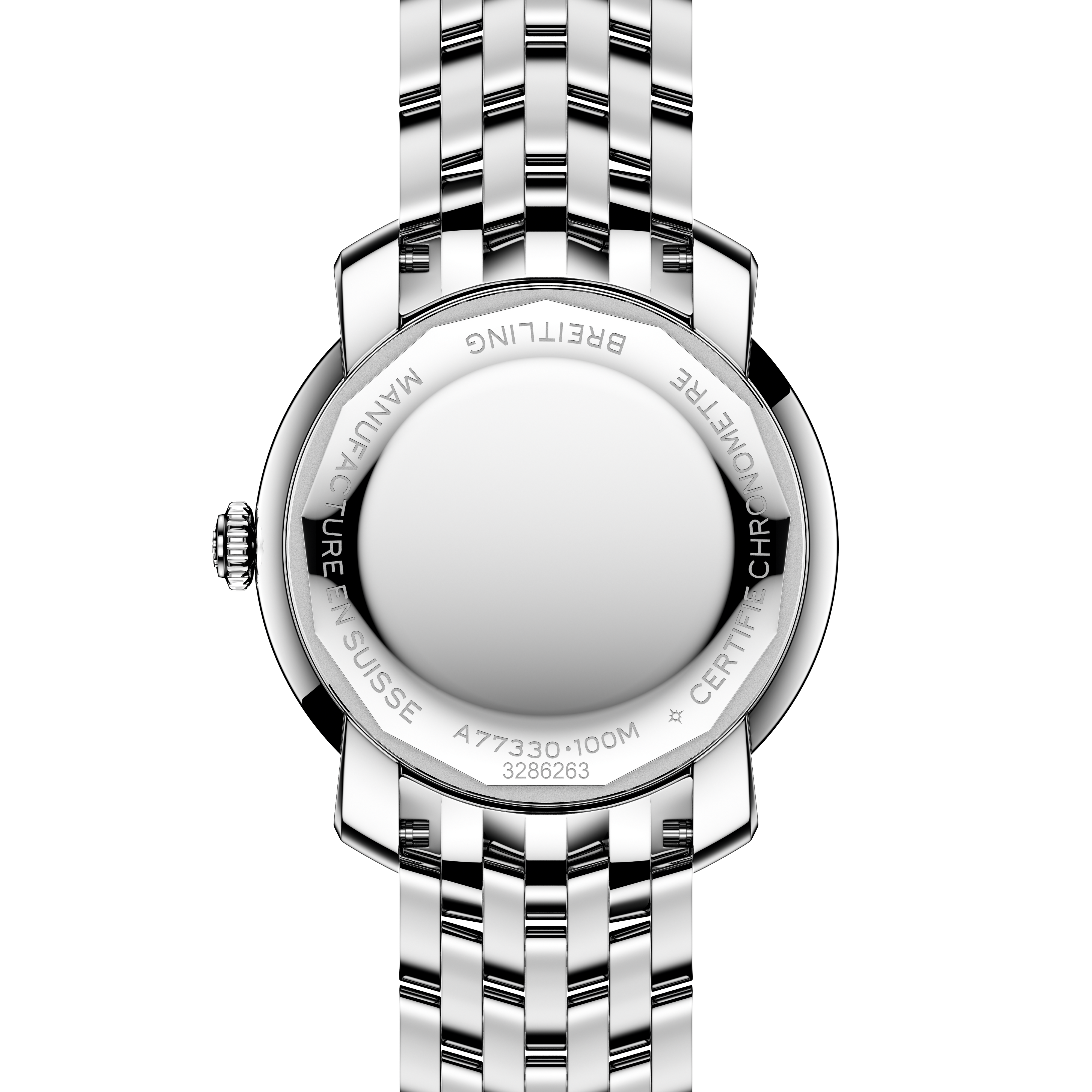Back face of steel strap Breitling Lady Premier 36