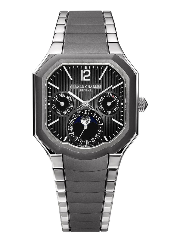 Gerald Charles watch with a detailed face on a white background