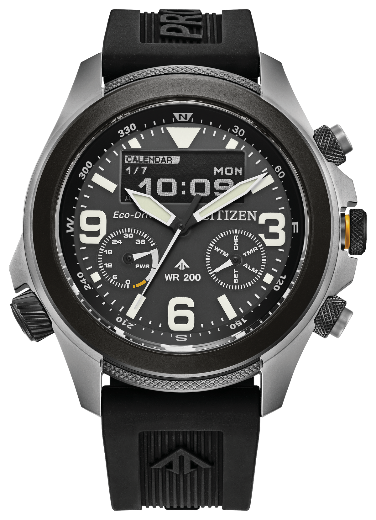 Citizen Promaster Land U822 44mm Steel Nylon Black Dial