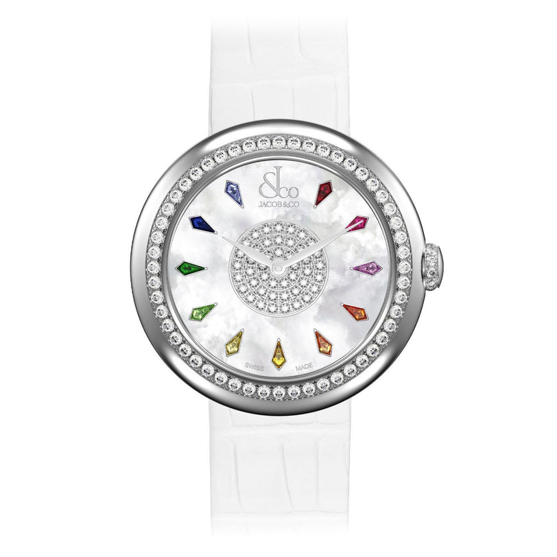 Brilliant | 34mm, Diamond and Sapphire Mother of Pearl, Ladies Watch