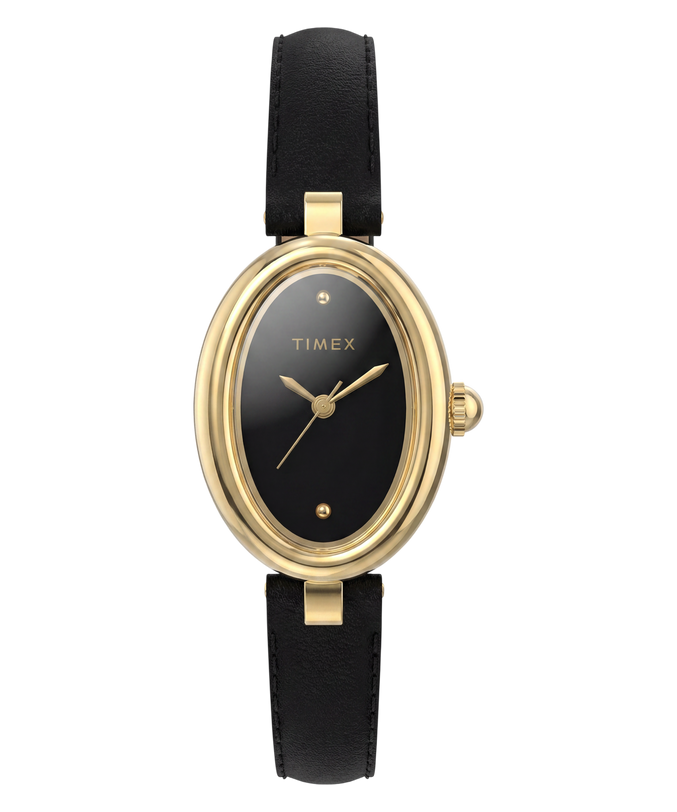 Cavatina® Luxe 22mm Leather Strap Watch