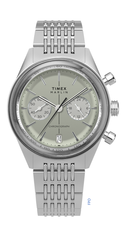 Marlin® Jet Chronograph 40mm Stainless Steel Bracelet Watch