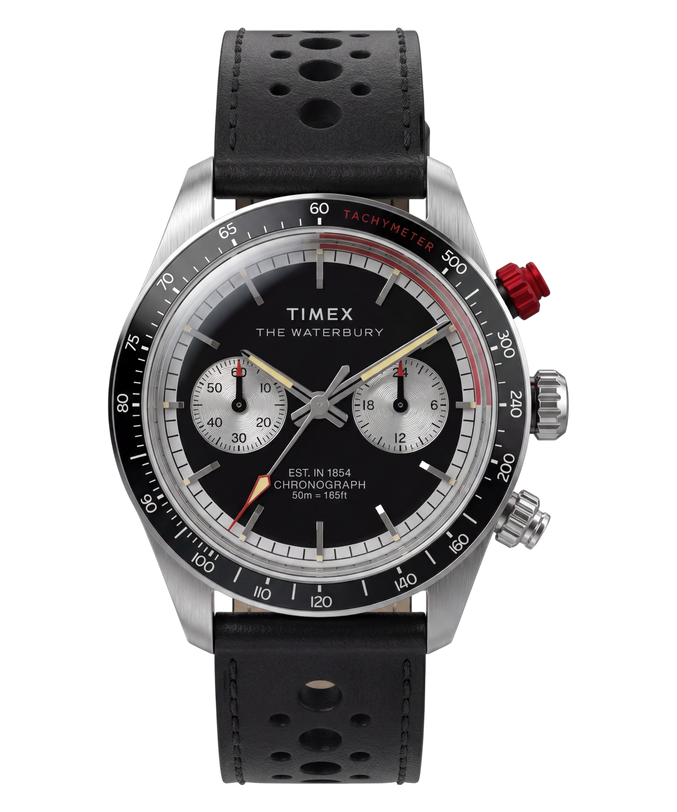 Waterbury Heritage Chronograph 39mm Leather Strap Watch