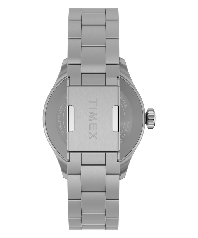 Pan Am® x Timex® Waterbury GMT 41mm Stainless Steel Bracelet Watch