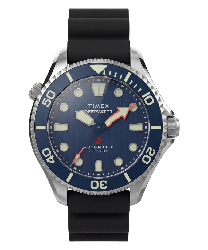 Deepwater Meridian 200 HEV Automatic 44mm HNBR Synthetic Rubber Strap Watch