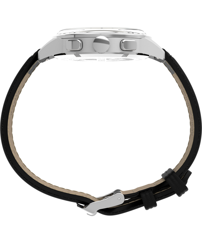 Marlin® Neo Classic Chronograph 40mm Leather Strap Watch