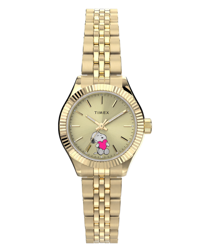 Peanuts x Timex Legacy Mini Heart Hug 25mm Stainless Steel Bracelet Watch