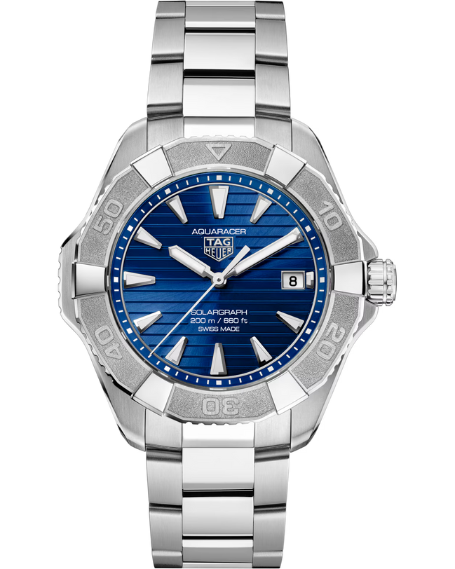 Aquaracer Professional 200 Solargraph | 40mm, Titanium, Blue Dial, Men's Watch