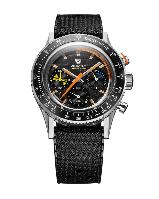 Chronoking Mecaquartz Racing Carbon | 38mm, Mens Watch