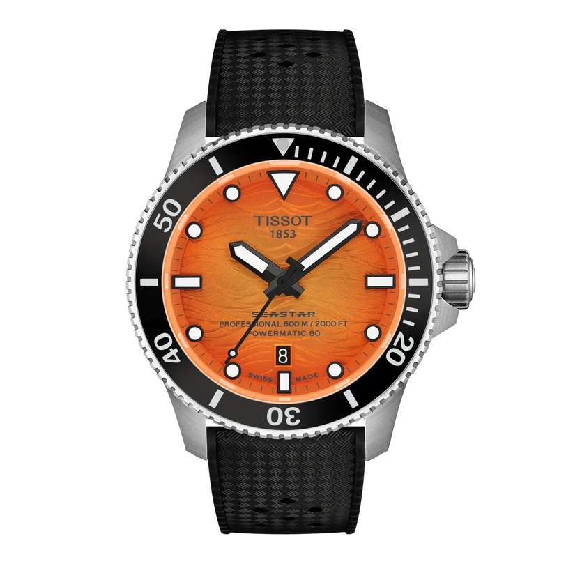 SeaStar 2000 | 44mm, Stainless Steel, Orange Dial