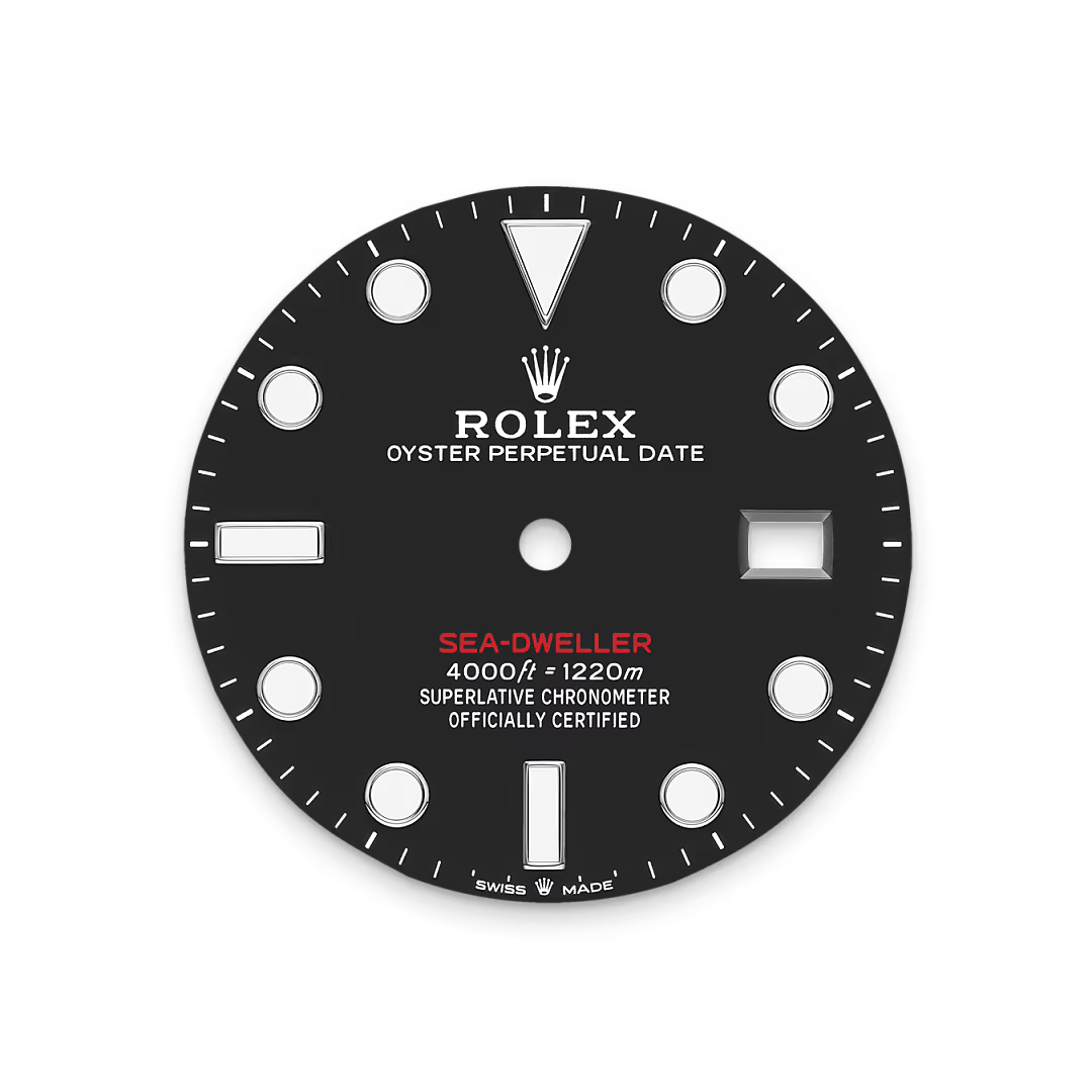 Intense black dial