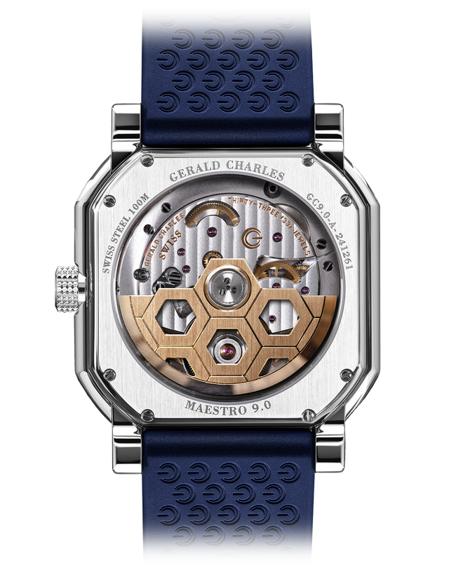Back case of the Gerald Charles 9.0 Tourbillon watch