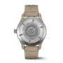 IWC Pilot's Watch TOP GUN Mojave Desert watch with brown strap and detailed engraving on the case back
